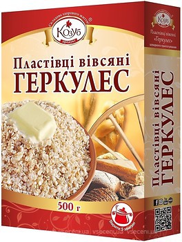 Фото Козуб пластівці вівсяні Геркулес 500 г