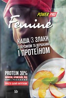 Фото Power Pro каша вівсяна 3 злаки з персиком і вершками 50 г