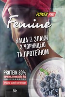 Фото Power Pro каша вівсяна 3 злаки з чорницею 50 г