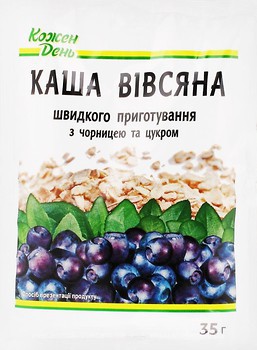 Фото Кожен День каша вівсяна з чорницею 35 г