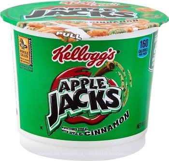 Фото Kellogg's Apple Jacks сухий сніданок Cinnamon Cups 42 г