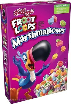 Фото Kellogg's Froot Loops сухий сніданок Marshmallows 297 г