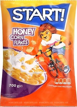 Фото Start сухий сніданок Honey Corn Flakes 700 г