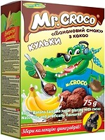 Фото Золоте Зерно сухий сніданок Mr.Croco кульки банановий смак з какао 75 г