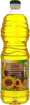 Фото Ашан соняшникова нерафінована 1 л