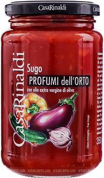 Фото Casa Rinaldi соус томатний з садовими овочами 350 г