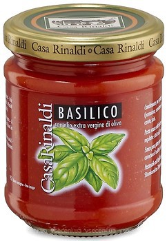 Фото Casa Rinaldi соус томатний з базиліком 190 г