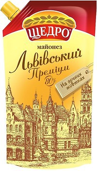 Фото Щедро майонез Львівський преміум 80% 350 г