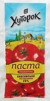 Фото Хуторок томатна паста 25% 70 г