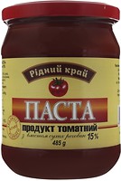 Фото Рідний край паста томатна 15% 485 г