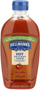 Фото Hellmann's кетчуп гострий 470 г