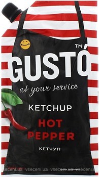 Фото Gusto кетчуп Hot Pepper 250 г