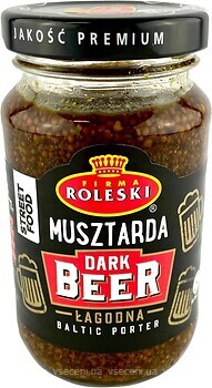Фото Roleski горчица с темным пивом Dark Beer 210 г