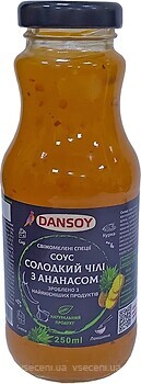 Фото Dansoy соус солодкий чілі з ананасом 250 мл