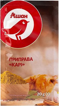 Фото Ашан приправа Карі 20 г