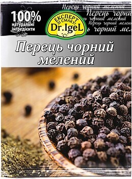 Фото Dr.IgeL перець чорний мелений 20 г