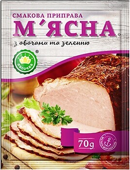 Фото Ласочка приправа м'ясна з овочами та зеленню 70 г