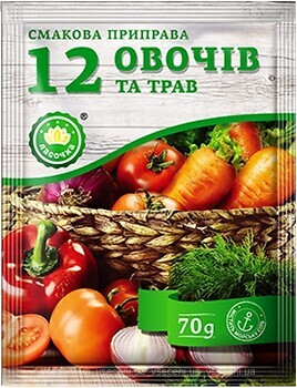 Фото Ласочка приправа 12 овочів 70 г