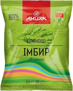 Фото Akura імбир мелений 20 г