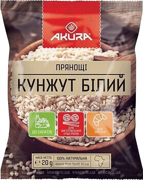 Фото Akura кунжут білий 20 г