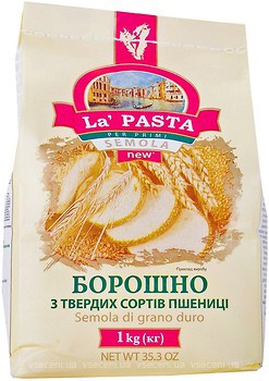 Фото La Pasta борошно пшеничне із твердих сортів 1 кг
