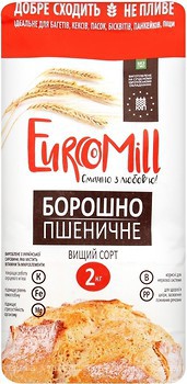 Фото EuroMill мука пшеничная высшего сорта 2 кг