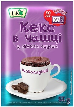 Фото Еко суміш для випікання кекс у чашці з ароматом шоколаду 55 г