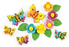 Фото Украса набір кондитерських прикрас Метелики та квіти