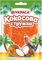 Фото Украса кокосова стружка помаранчева 25 г
