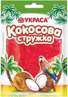Фото Украса кокосовая стружка красная 25 г