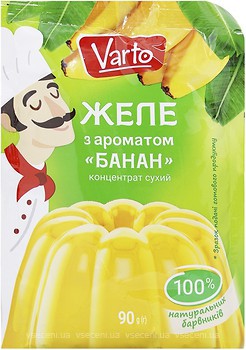 Фото Varto желе з ароматом банана 90 г