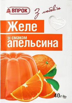 Фото Впрок желе зі смаком апельсина 40 г