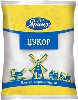 Фото Ярица цукор білий кристалічний 1 кг