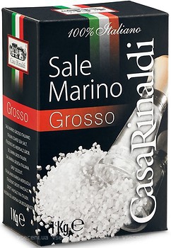 Фото Casa Rinaldi сіль морська 100% Italiano крупна 1 кг