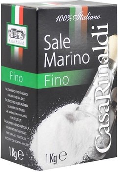 Фото Casa Rinaldi сіль морська 100% Italiano дрібна 1 кг