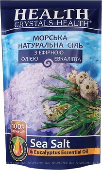 Фото Crystals Health сіль морська з ефірною олією евкаліпта 500 г