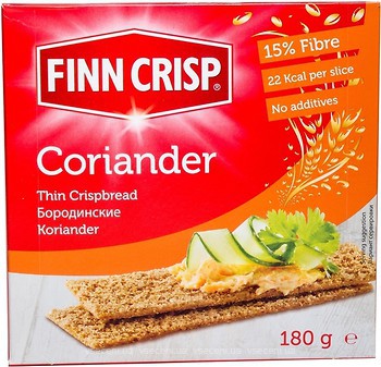 Фото Finn Crisp сухари ржаные с кориандром 180 г