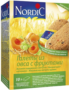 Фото Nordic галети вівсяні з фруктами 300 г