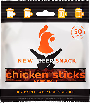 Фото New Beer Snack Chicken sticks палички 50 г