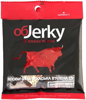 Фото ОбJerky говядина вяленая Техасская 25 г