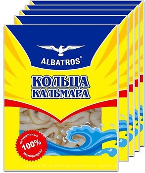 Фото Albatros Кальмар кільця сушений солоний 5x 36 г