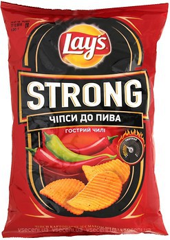 Фото Lay's чіпси Strong зі смаком гострого чилі 120 г