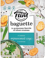 Фото Flint сухарики Baguette со вкусом сливочного соуса с зеленью 110 г