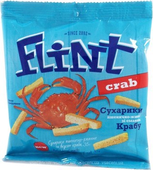 Фото Flint сухарики Краб 35 г