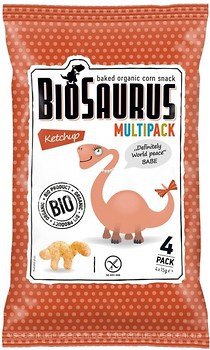 Фото McLloyd's кукурудзяні динозаврики Biosaurus зі смаком кетчупу 15 г