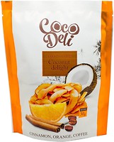 Фото Coco Deli кокосові чіпси Coconut delight зі смаком апельсина, кориці і кави 30 г