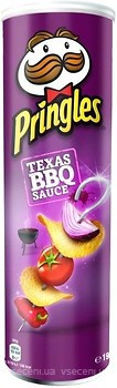 Фото Pringles чіпси Texas BBQ Sauce зі смаком техаського барбекю 165 г