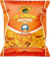 Фото El Sabor Чіпси Nacho зі смаком техаський барбекю 225 г