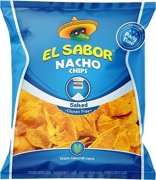 Фото El Sabor Чіпси Nacho солоні 225 г