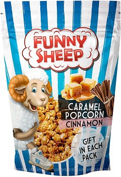 Фото Funny Sheep Попкорн в карамелі з корицею 100 г